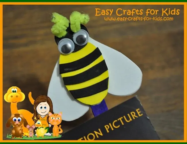 bumble bee bookmark craft