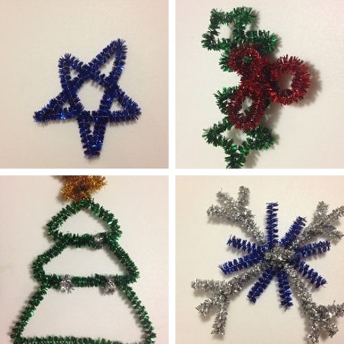 easy pipe cleaner ornaments