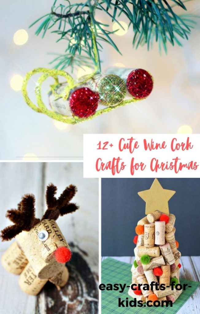 12+ Cute Cork Crafts for Christmas 2019