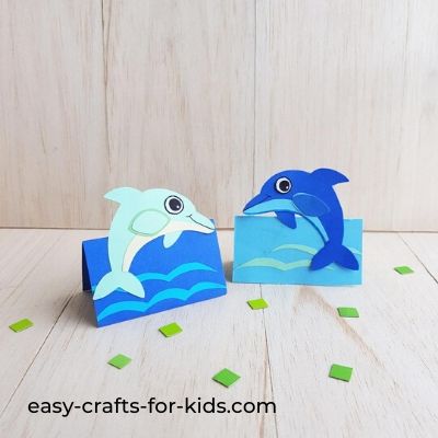 dolphin paper craft