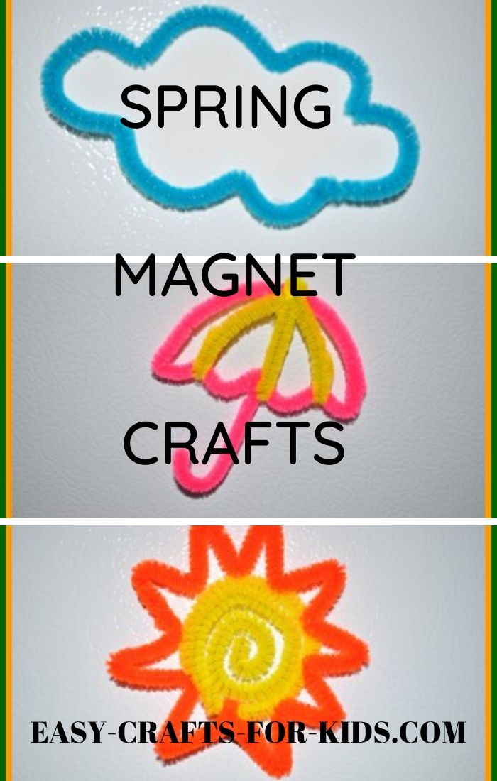 Spring magnet crafts kids