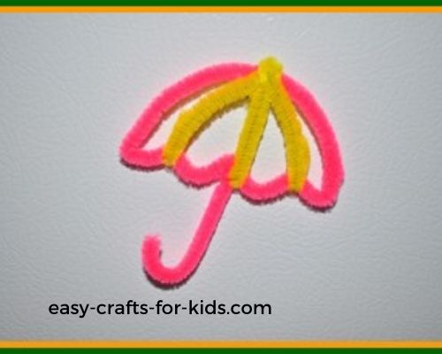 umbrella magnet spring kids craft