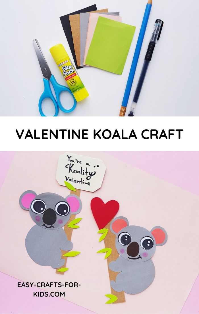 Koala Bear Craft For Valentine's Day