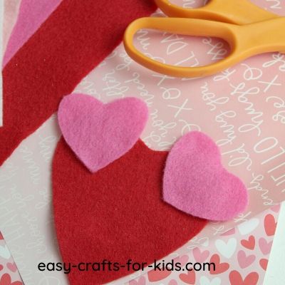 heart felt mouse craft step by step