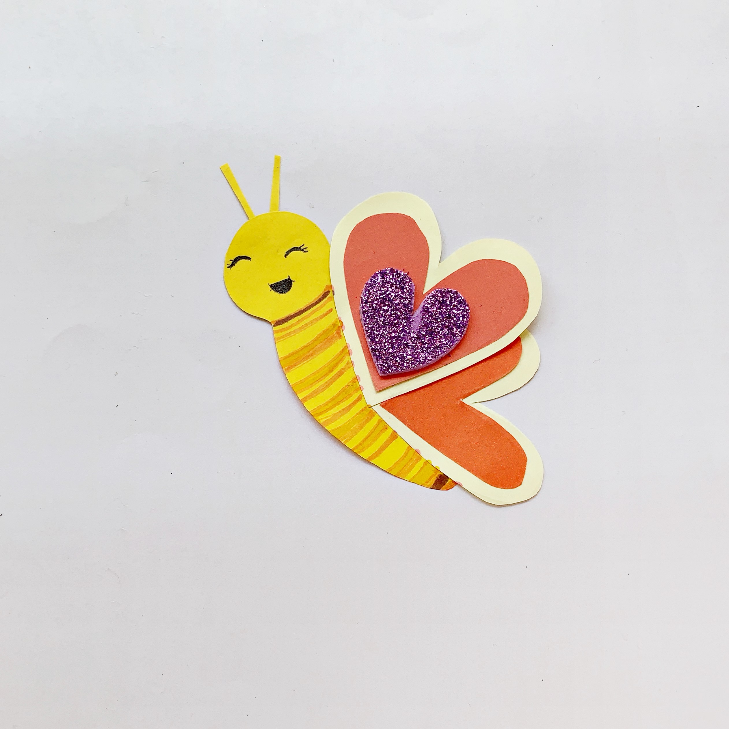 heart butterfly craft