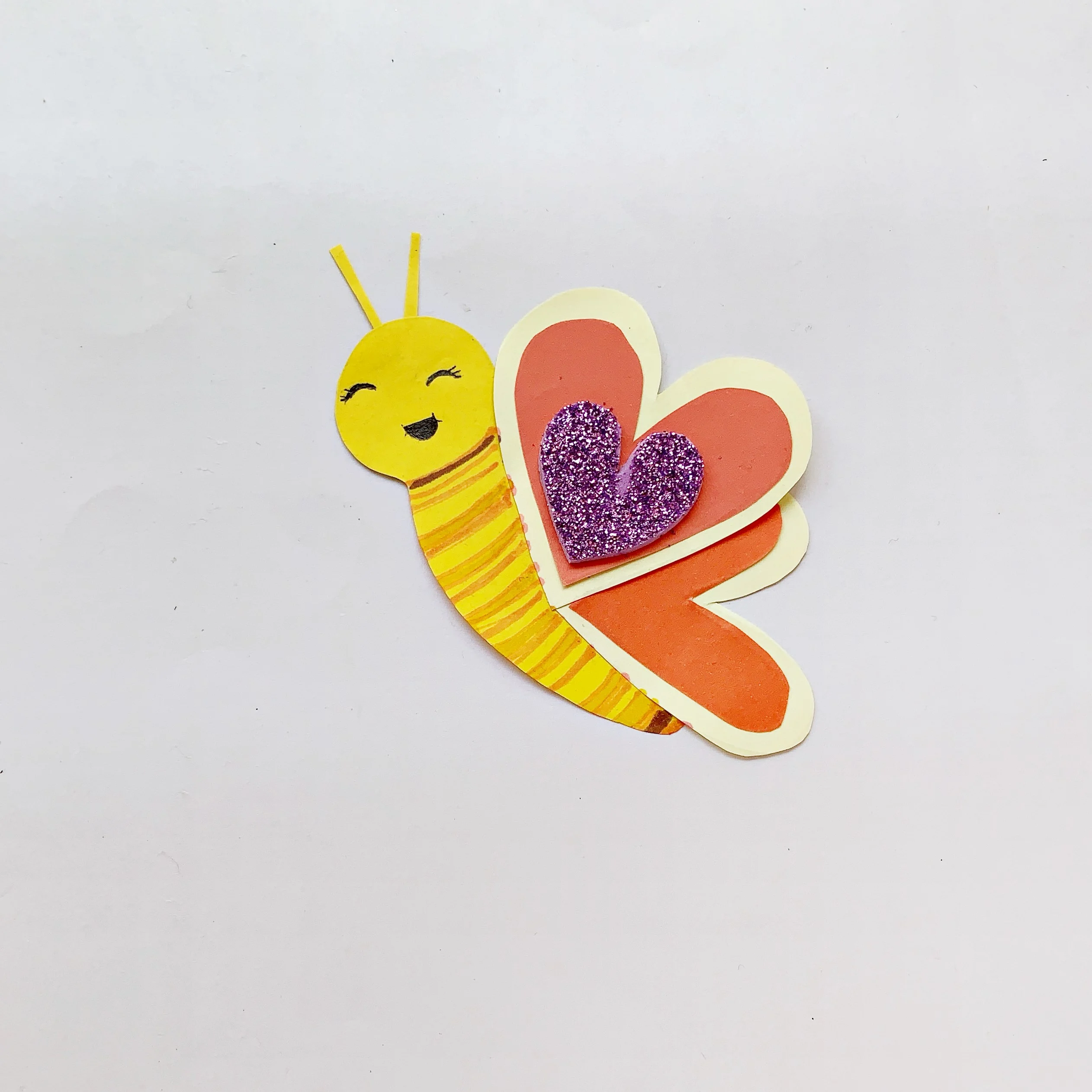 heart butterfly craft