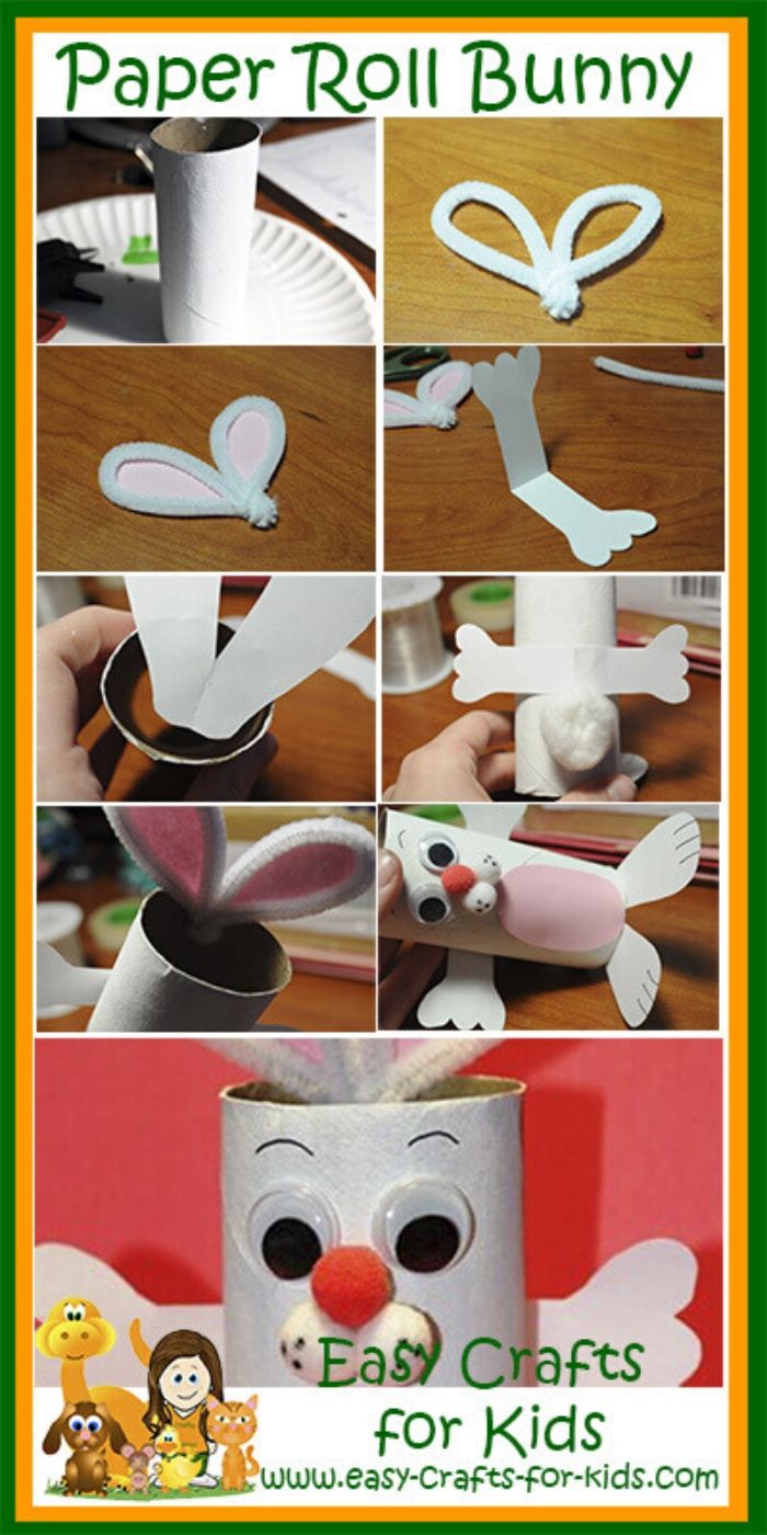 Toilet Paper Roll Easter Bunny