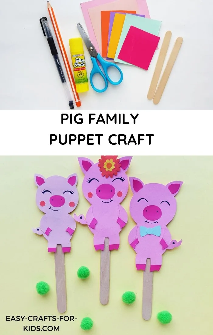 pig puppet craft