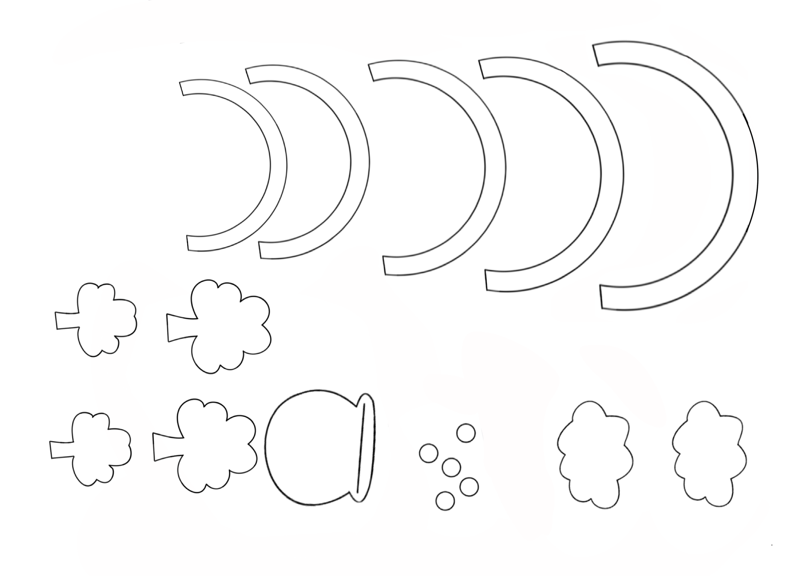 st patricks day wreath template