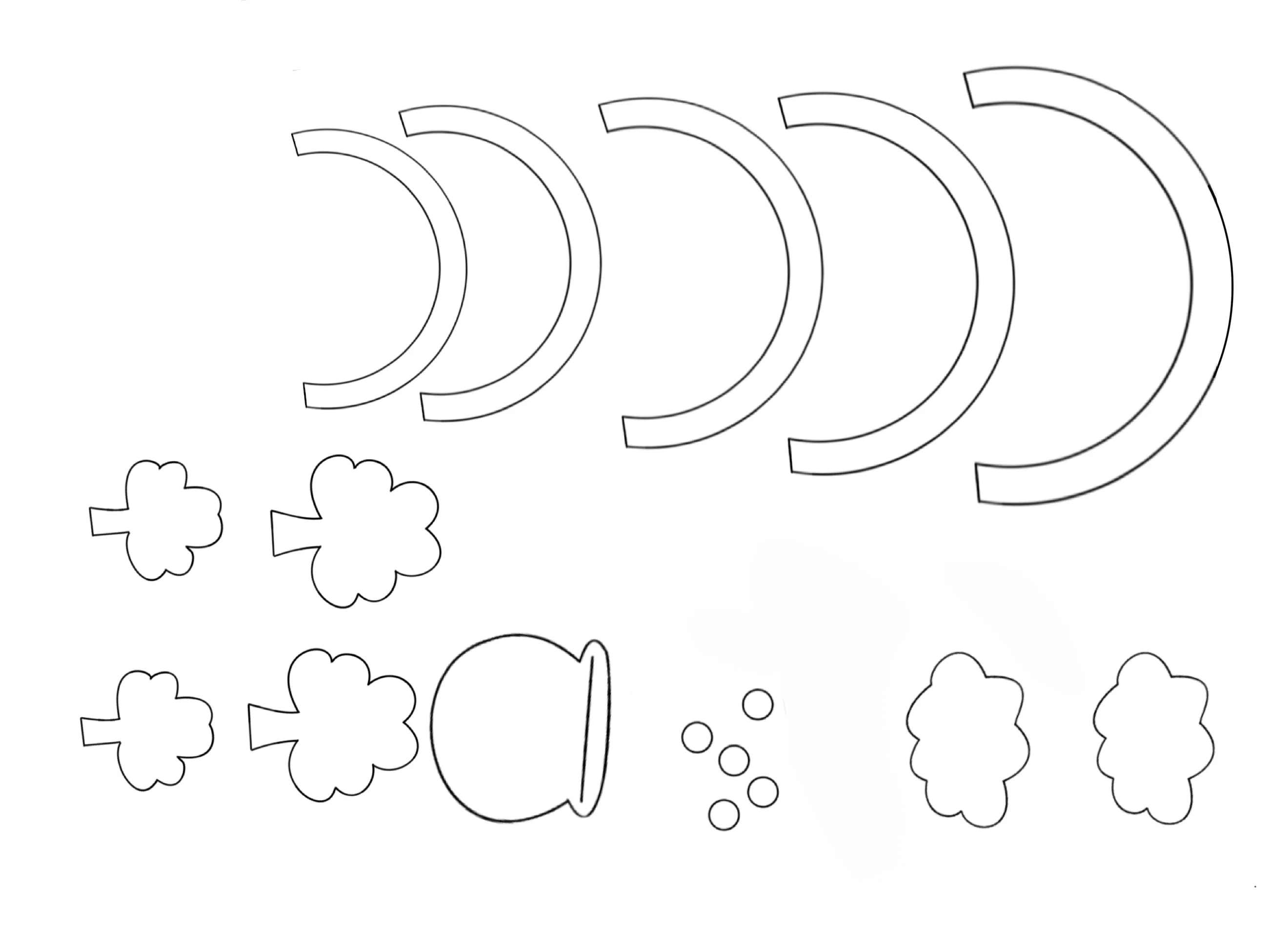 st patricks day wreath template