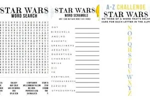 STAR WARS ACTIVITIES
