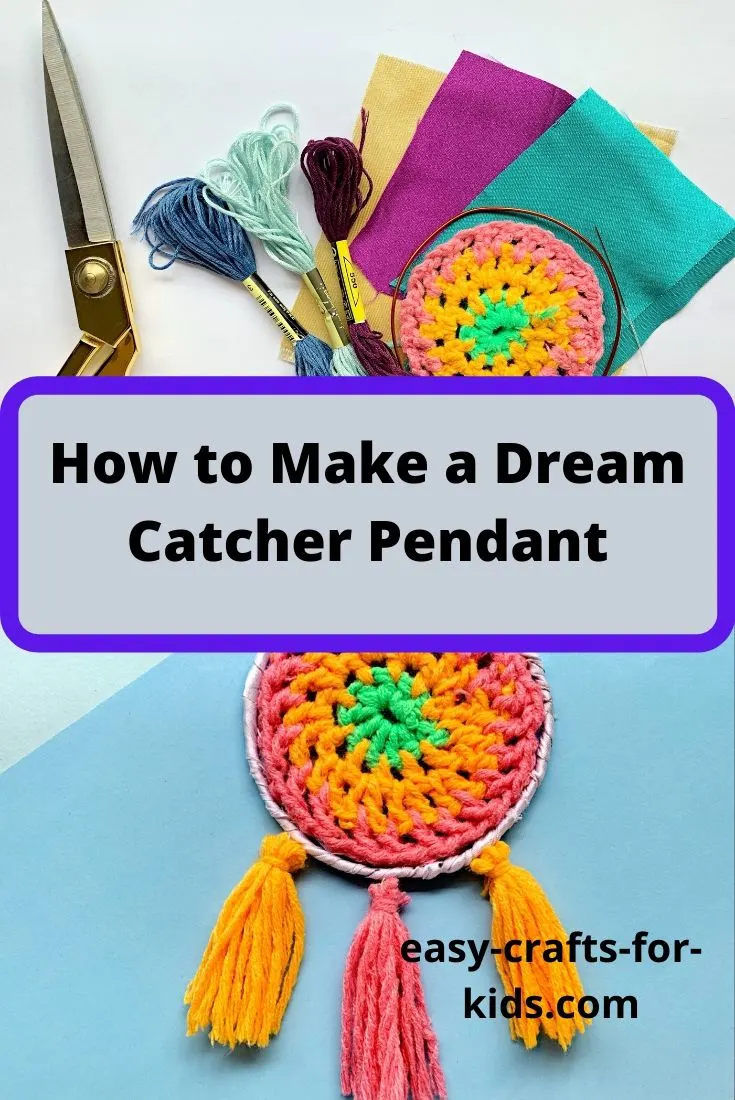how to make a dream catcher pendant
