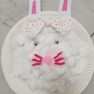 paper plate rabbit craft