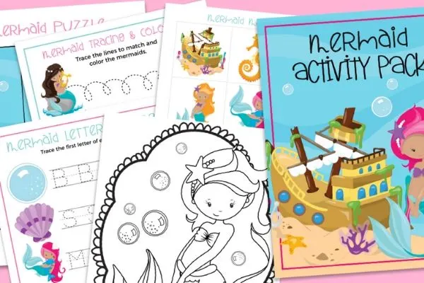 mermaid puzzles and activities