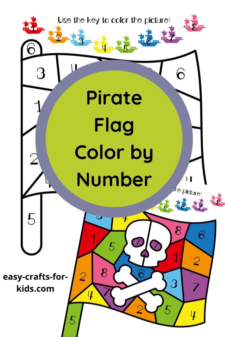 pirate color by number