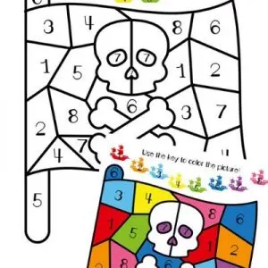pirate flag coloring page
