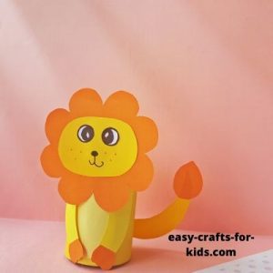 toilet paper roll lion