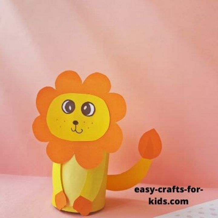 toilet paper roll lion