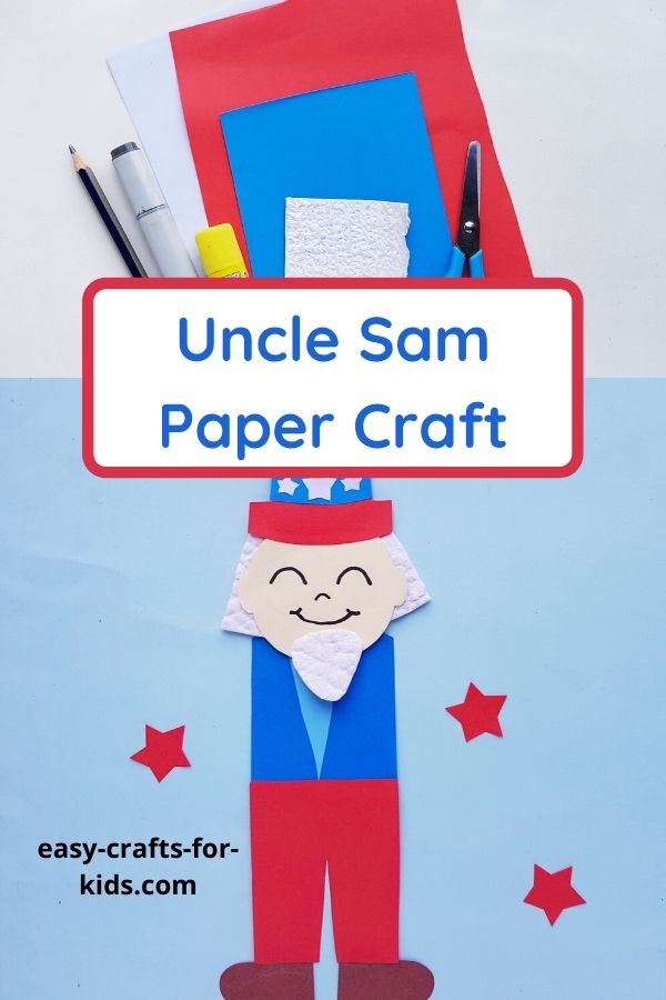 uncle sam craft with paper