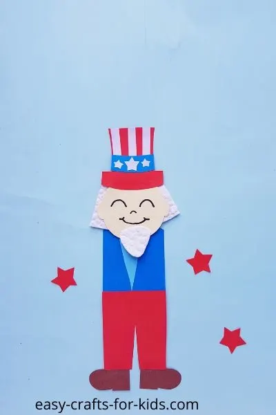 uncle sam paper craft