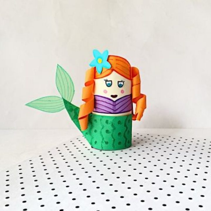mermaid craft with toilet paper rolls