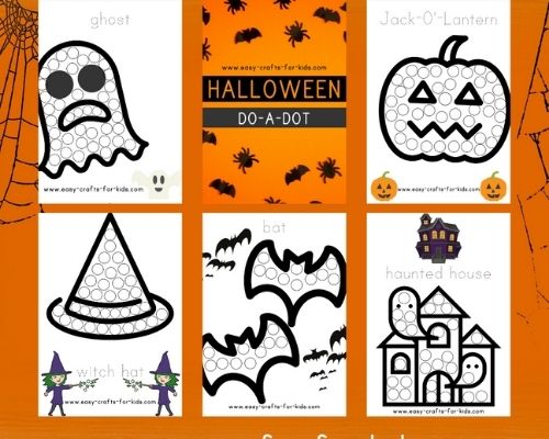 dot to dot printable for Halloween