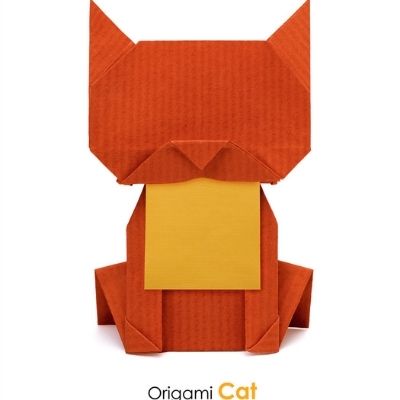 Easy Origami Cat Instructions