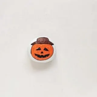pumpkin halloween rock painting idea