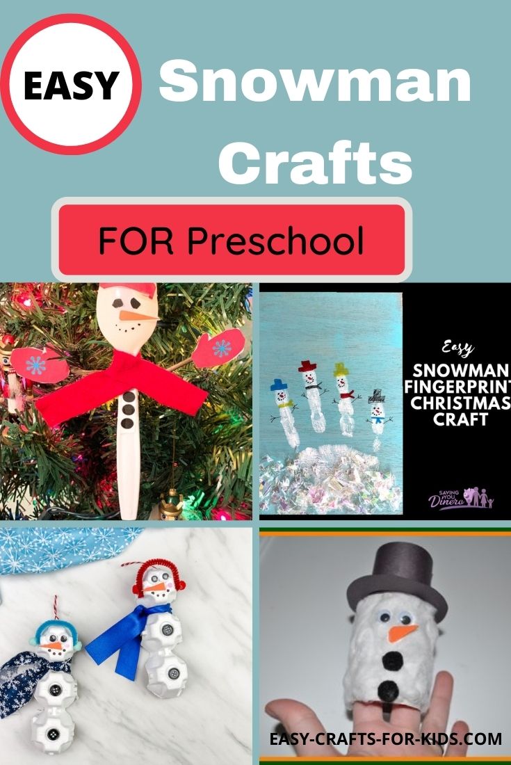 Snowman Crafts for Preschool