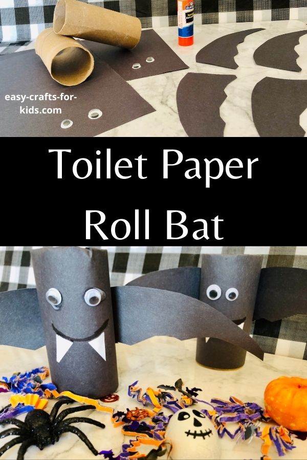 Toilet Paper Roll Bat Craft