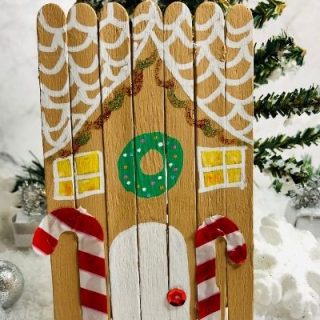 Gingerbread House Craft for kids