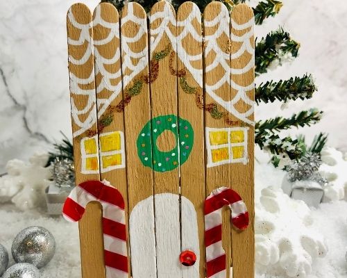 Gingerbread House Craft for kids