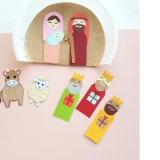 paper plate nativity craft