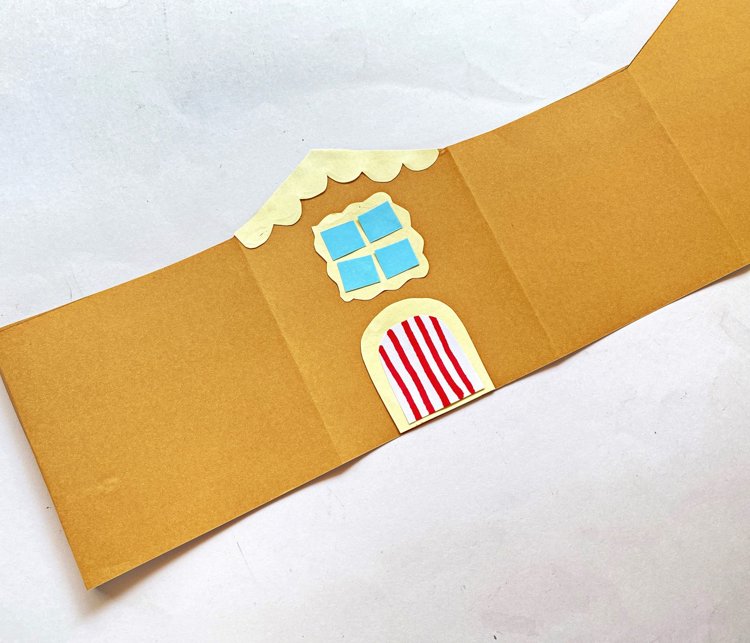 diy gingerbread house craft for children