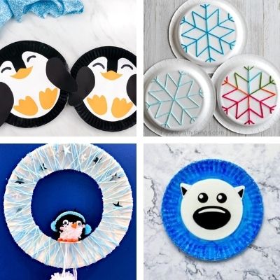 Easy paper plate crafts for winter