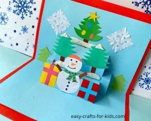 How to Make 3D Snowman Card