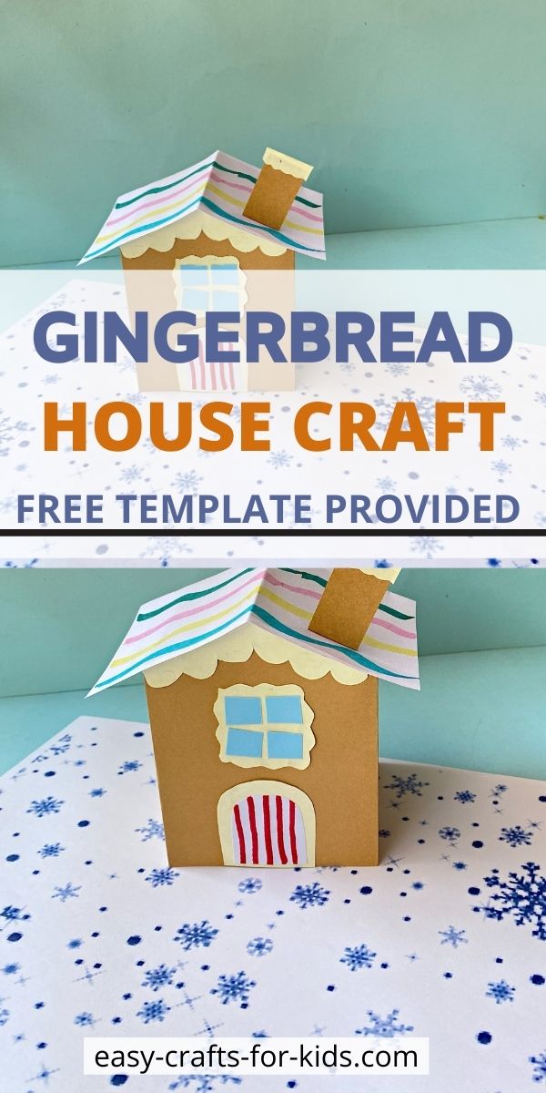 Paper Gingerbread House Craft