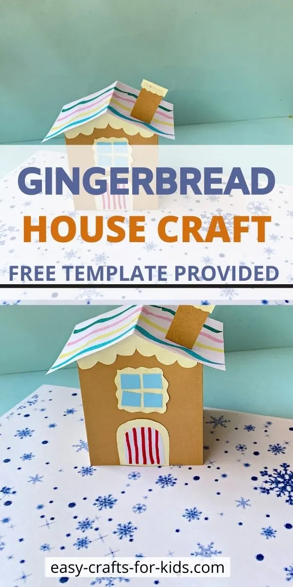 Paper Gingerbread House Craft