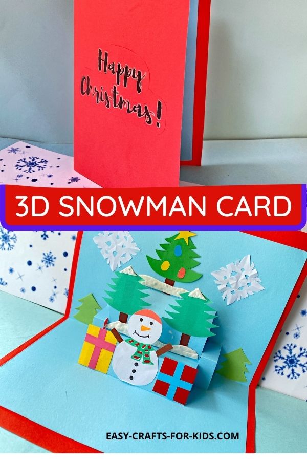 Snowman Pop Up Cards for Christmas