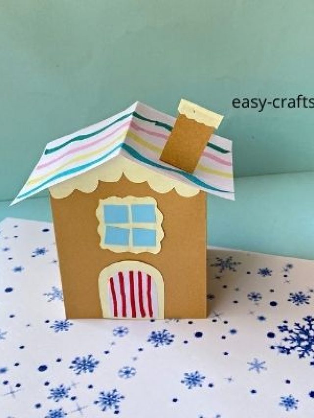 How to Make a Paper Gingerbread House Story Easy Crafts For Kids