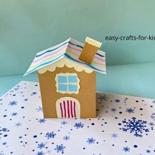gingerbread house craft for kids