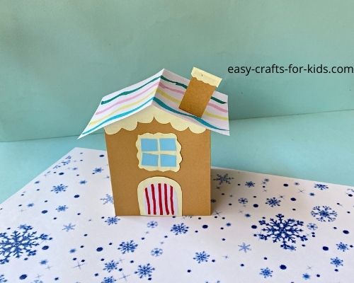 Paper Gingerbread House Craft