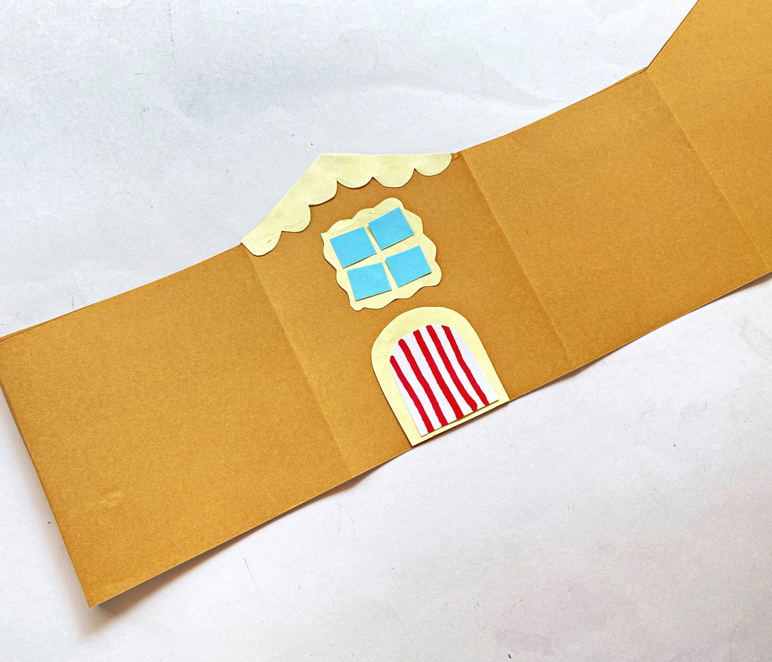 diy gingerbread house craft for children