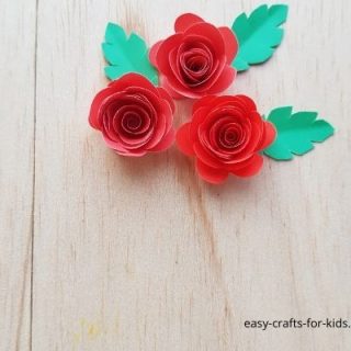 easy paper roses craft for kids