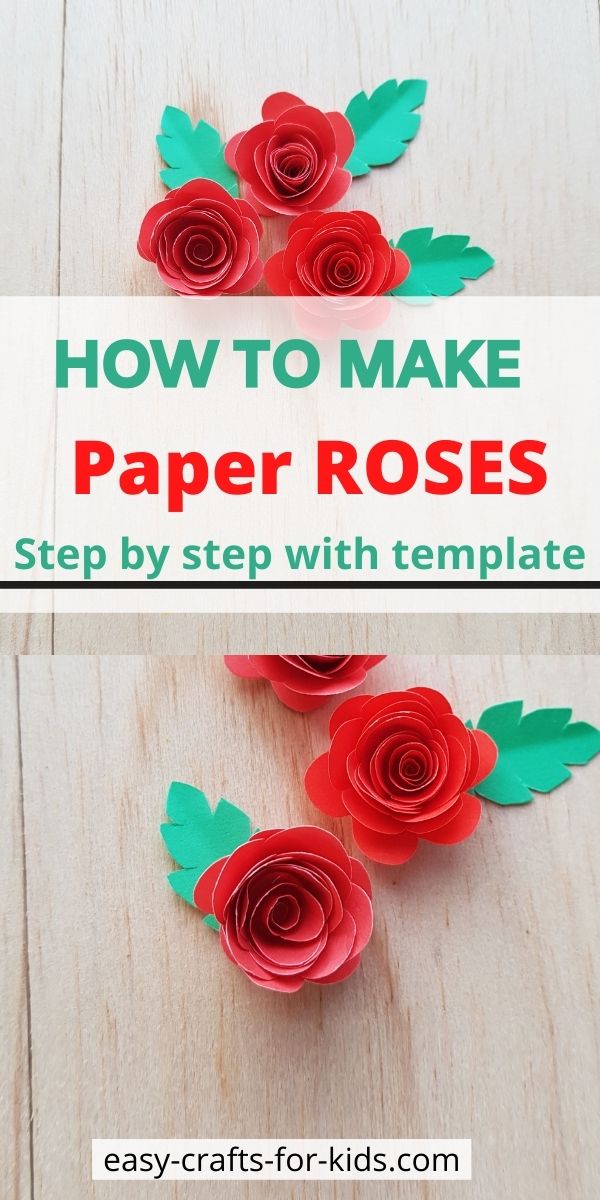 Easy Rose Craft with Paper