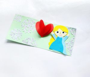 Elsa Valentine card craft