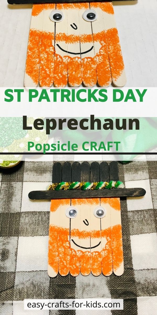 Popsicle Stick Leprechaun Craft