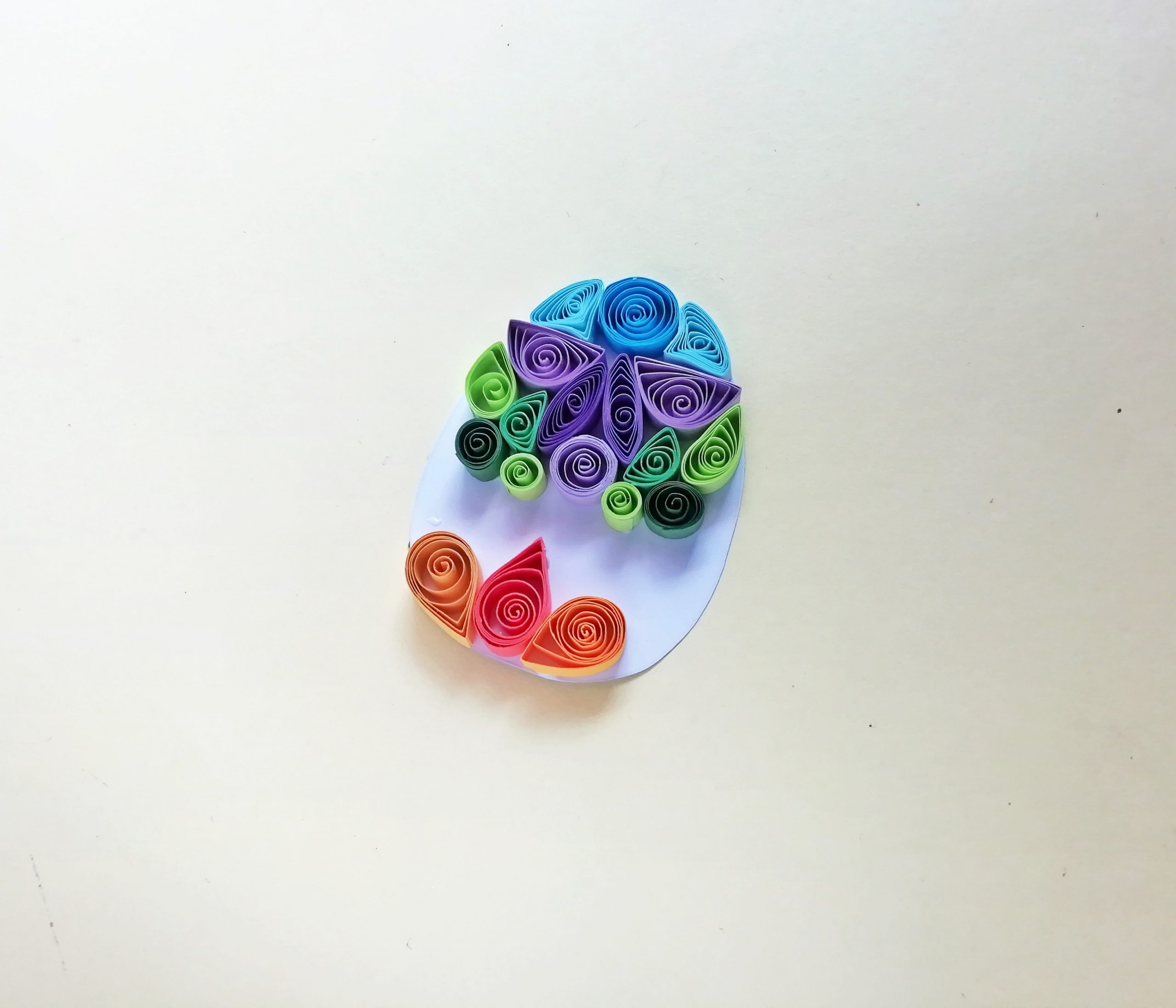 paper quilled teardrops