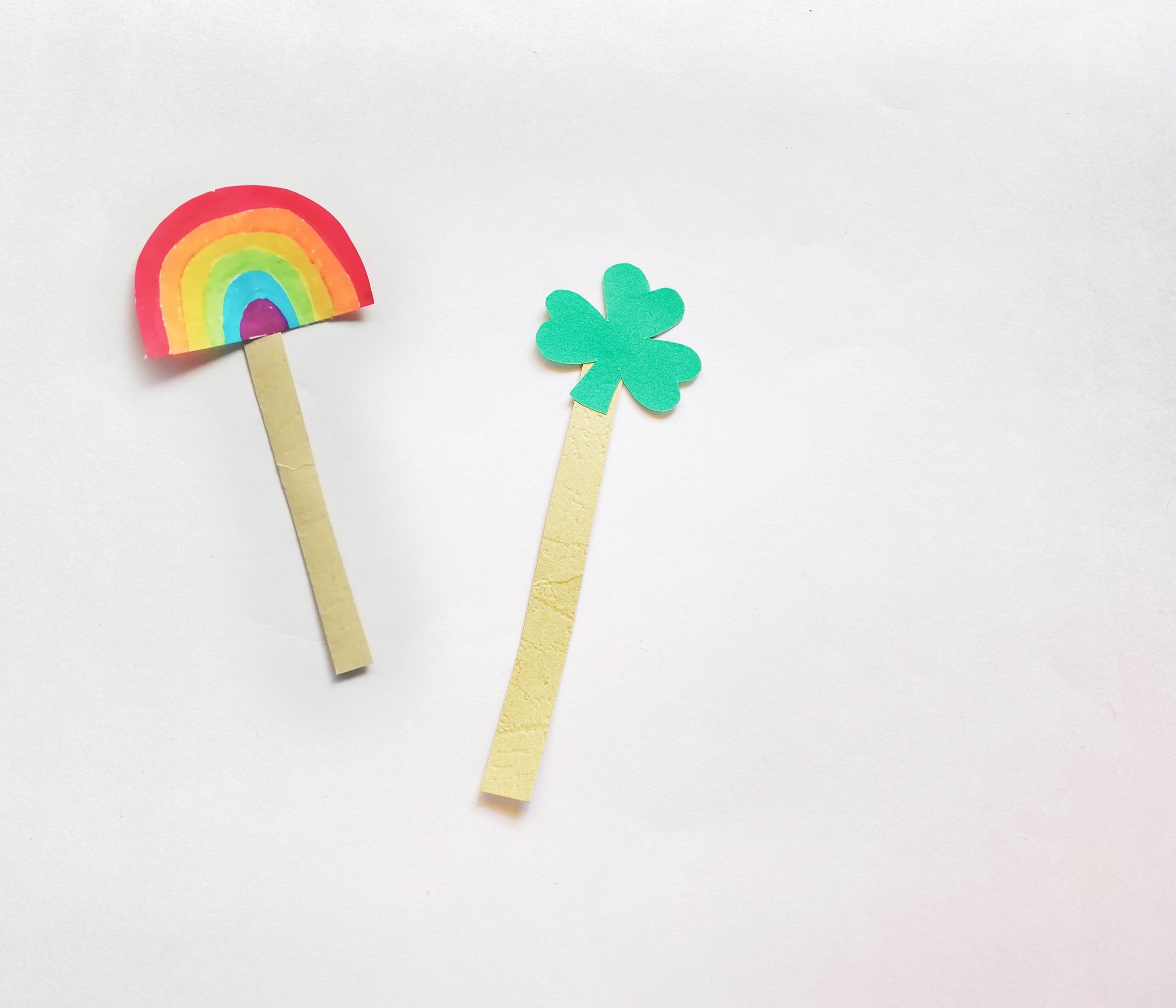 shamrock and rainbow craft