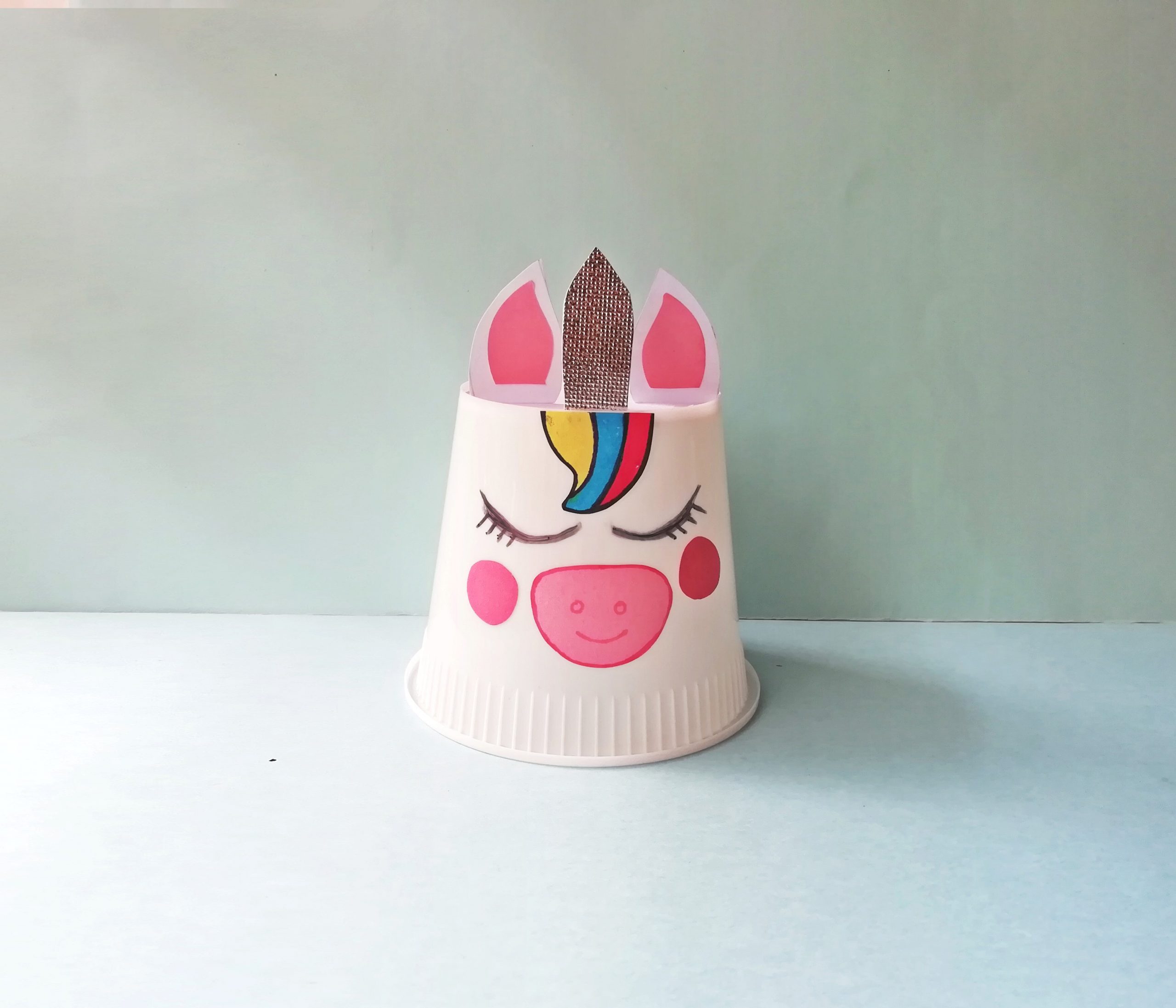 how to make an unicorn from a cup
